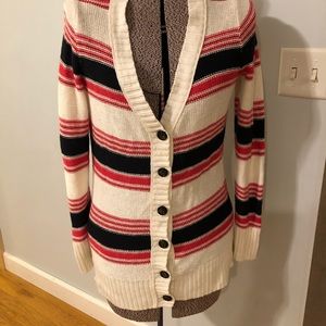 Gap Collegiate Striped Cardigan